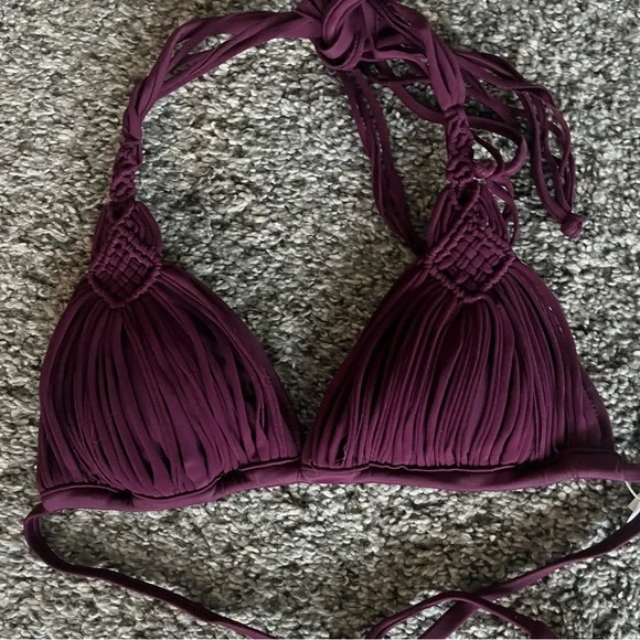 PQ swim Mila bathing suit set in Sangria small top and medium bottom NWT - Picture 5 of 14